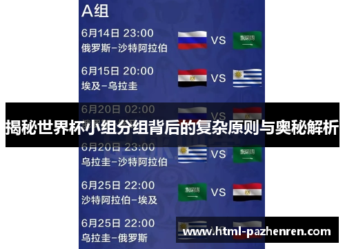 揭秘世界杯小组分组背后的复杂原则与奥秘解析 揭秘世界杯小组分组背后的复杂原则与奥秘解析