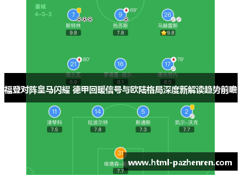 福登对阵皇马闪耀 德甲回暖信号与欧陆格局深度新解读趋势前瞻 福登对阵皇马闪耀 德甲回暖信号与欧陆格局深度新解读趋势前瞻